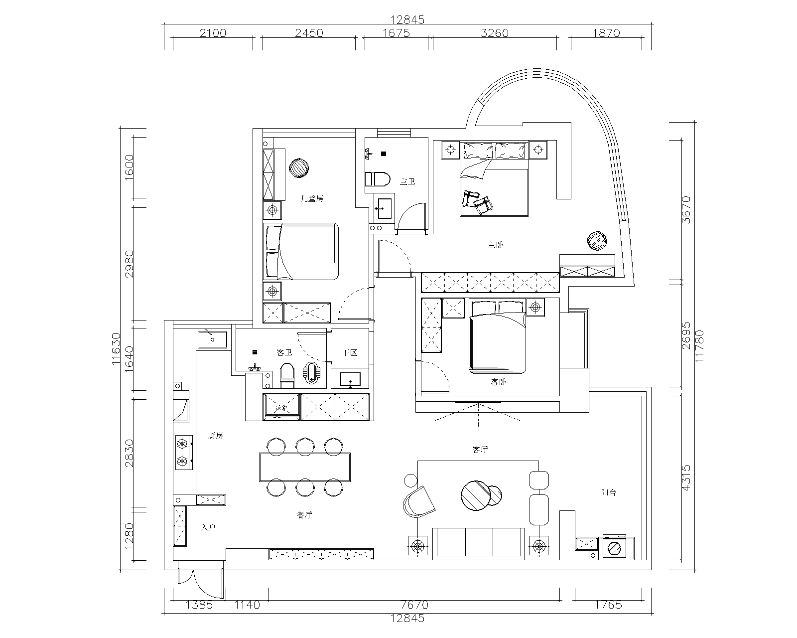 三葉石新作 | 華泰壹品125㎡，簡(jiǎn)約純粹的美